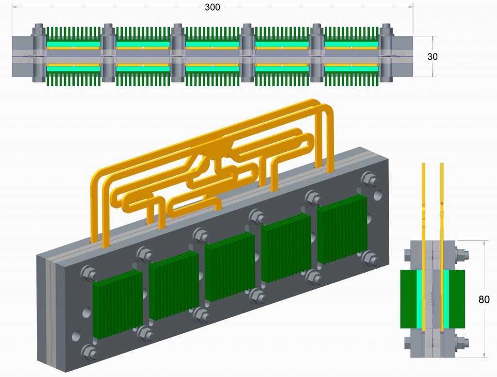 3D model of a new five-segment PEM fuel cell